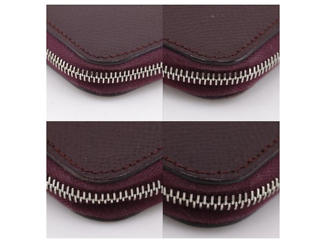 Hermès Hermes Azap Zip Around Epsom Long Bordò - vista 6