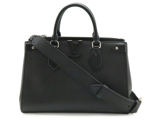 Borsa Louis Vuitton Epi Grenelle Tote PM Nero - vista 2