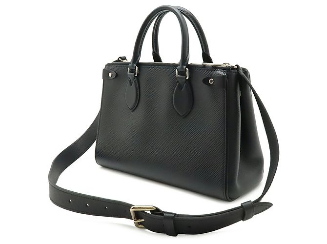 Borsa Louis Vuitton Epi Grenelle Tote PM Nero - vista 3