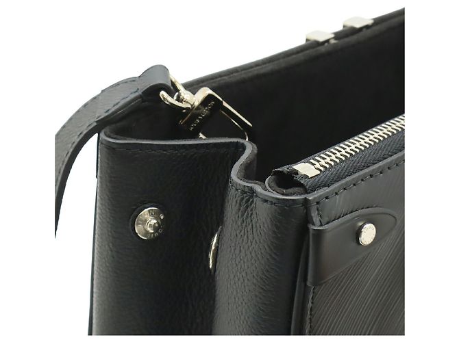 Borsa Louis Vuitton Epi Grenelle Tote PM Nero - vista 5