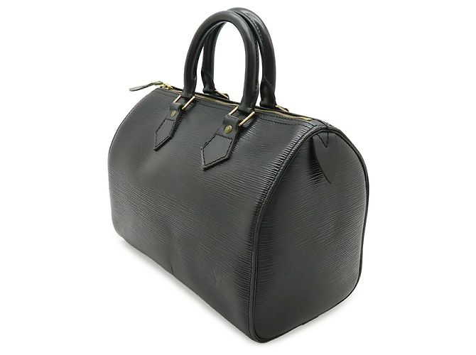 Borsa Louis Vuitton Epi Speedy 25 Nero - vista 3