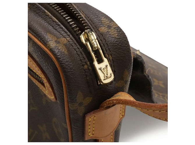 Borsa a tracolla Louis Vuitton Monogram Saint Germain 28 Marrone Bianco Monogramma - vista 5