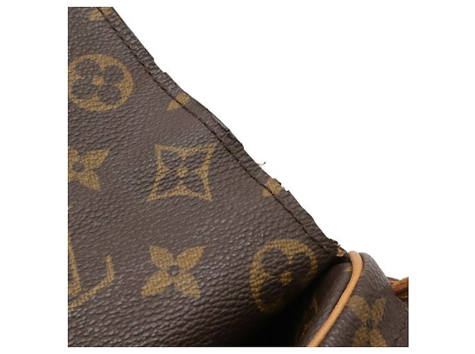Borsa a tracolla Louis Vuitton Monogram Saint Germain 28 Marrone Bianco Monogramma - vista 9