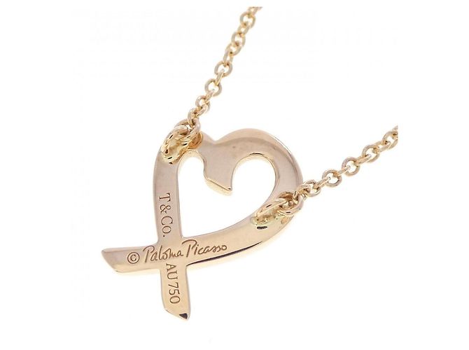 Tiffany & Co Collana piccola Tiffany Loving Heart D'oro - vista 4