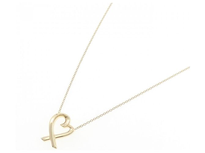 Tiffany & Co Kleines Tiffany Loving Heart Halskette Golden - Ansicht 2