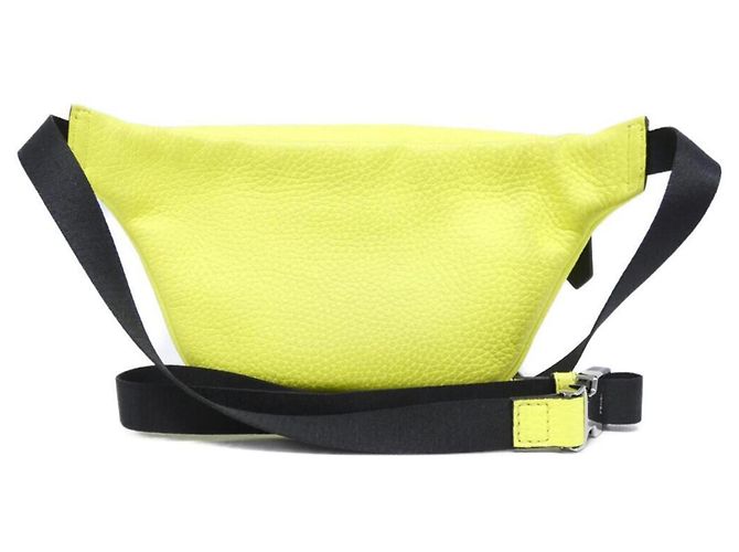 Marsupio in pelle di vitello giallo Fendi - vista 2