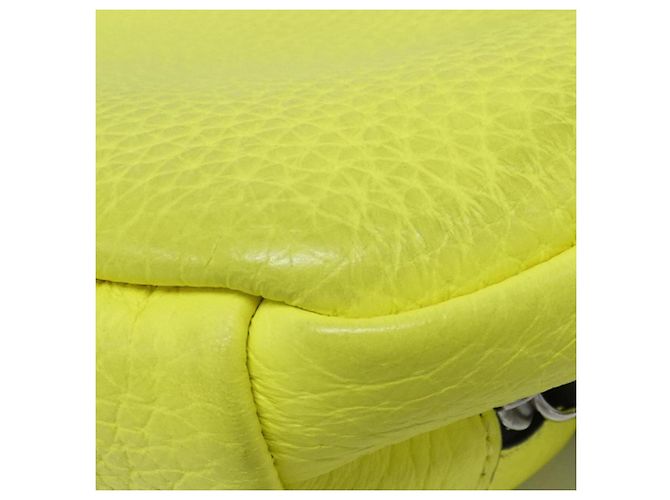 Marsupio in pelle di vitello giallo Fendi - vista 3