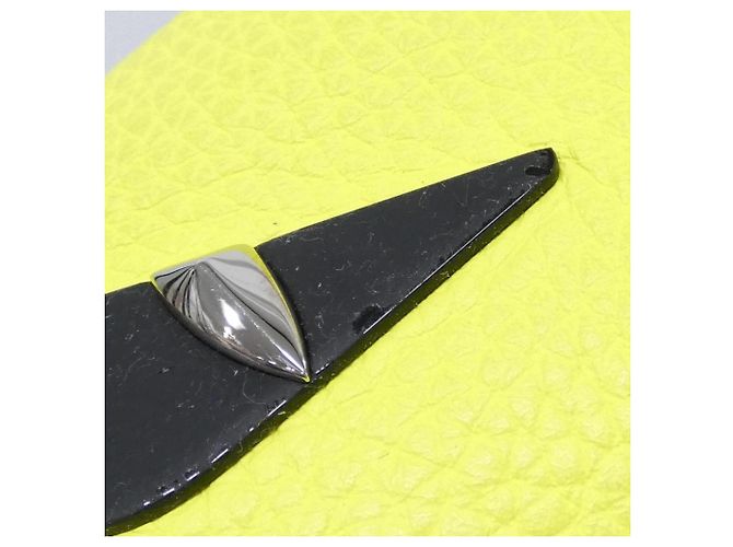 Marsupio in pelle di vitello giallo Fendi - vista 4