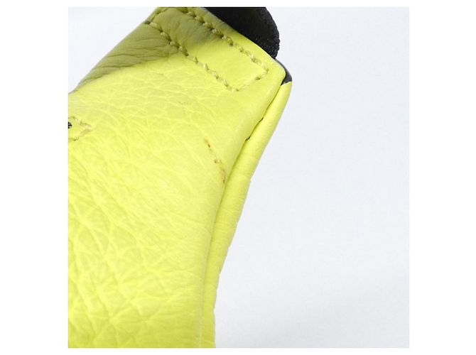 Marsupio in pelle di vitello giallo Fendi - vista 5