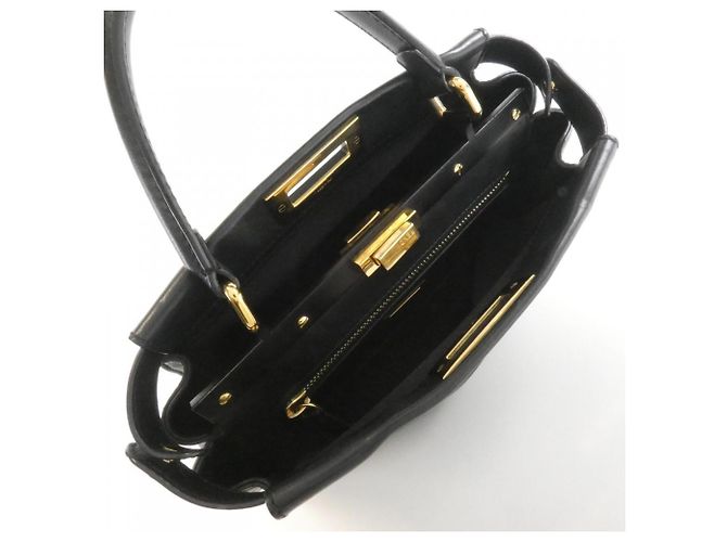 Borsa Fendi Peekaboo Nero - vista 6