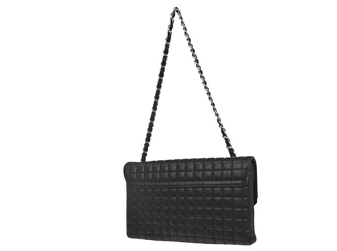 Chanel Camellia No.5 Chain Flap gestepptes Lammleder Large Schwarz - Ansicht 2