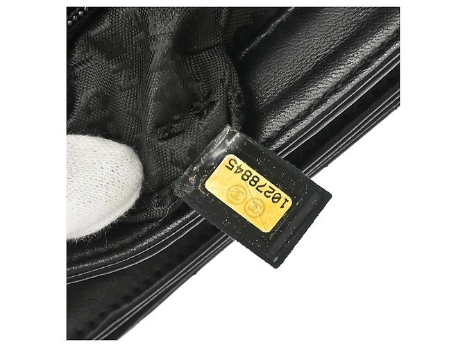 Chanel Camellia No.5 Chain Flap gestepptes Lammleder Large Schwarz - Ansicht 5