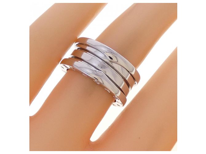 Bulgari Anello Bvlgari B.zero1 3-Band in oro bianco D'oro - vista 3