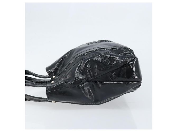 Salvatore Ferragamo Gancini Leder Handytasche mit Griff Large Schwarz - Ansicht 4
