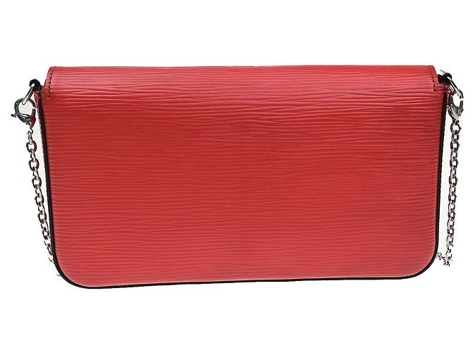 Louis Vuitton Felicie Chain Epi Leather Rosso - vista 2