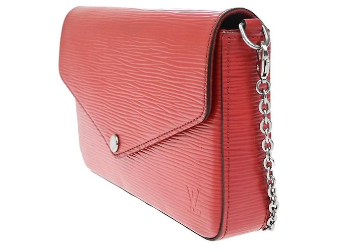 Louis Vuitton Felicie Chain Epi Leather Rosso - vista 3