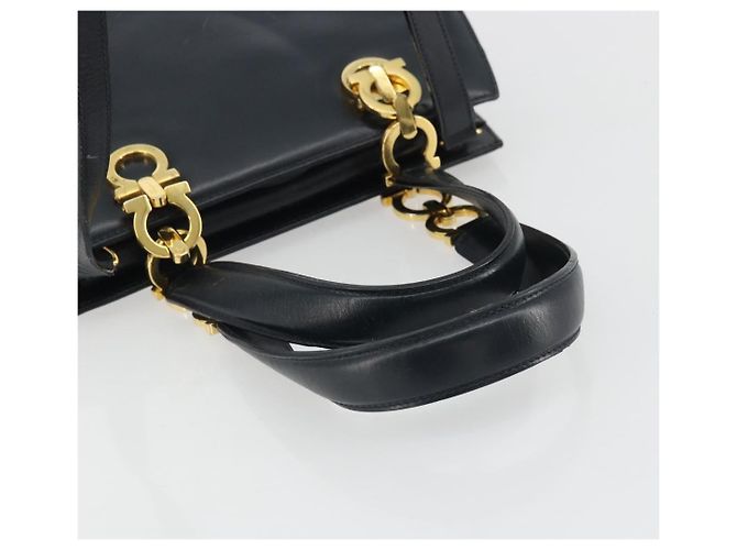 Salvatore Ferragamo Gancini Leather Small Navy blue - view 7
