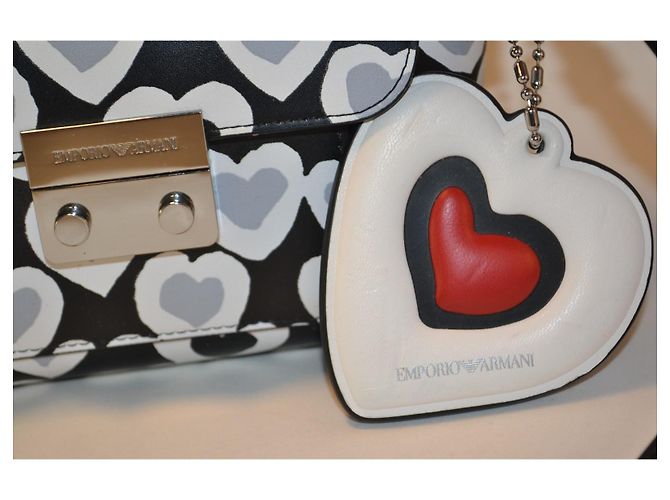 Borsa a tracolla Emporio Armani stampa cuore - vista 3