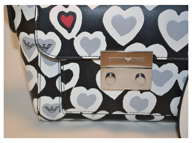 Borsa a tracolla Emporio Armani stampa cuore - vista 4