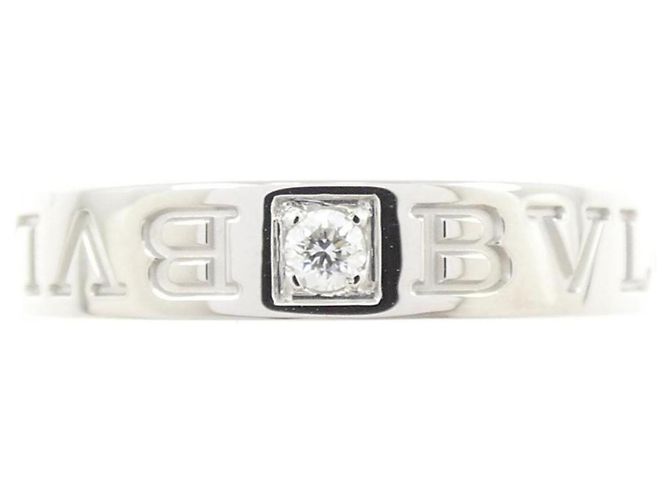 Bulgari Anello Bvlgari B.zero1 in oro bianco e diamanti D'oro - vista 2