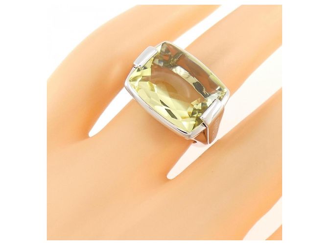 Bulgari Anello Bvlgari Allegra in oro bianco e quarzo D'oro - vista 5