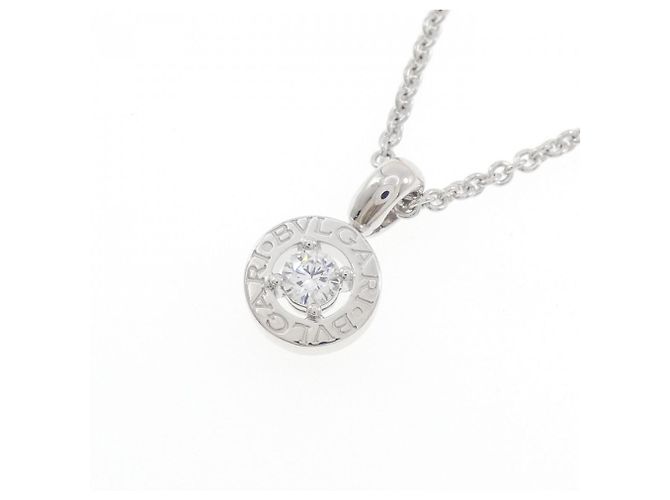 Bulgari Collana con pendente in oro bianco e diamanti Bvlgari D'oro - vista 3