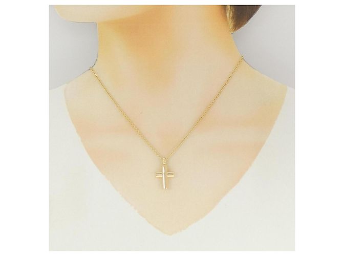Bulgari Collana Bvlgari Latin Cross D'oro - vista 5