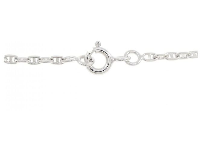 Hermès Collar Hermes 750WG Oro Blanco Dorado - vista 5