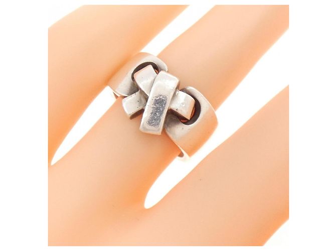 Ring Anello a fascia Hermès in argento 925 - vista 5