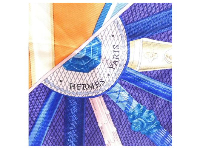 Hermès Sciarpa e foulard Hermes Cannes et Carre Multicolore Arancione - vista 2