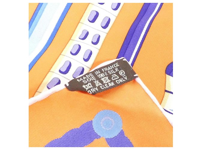 Hermès Sciarpa e foulard Hermes Cannes et Carre Multicolore Arancione - vista 3