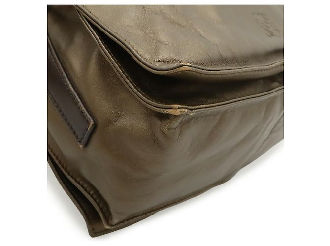 LOEWE Flamenco 22 Borsa a Spalla/Pochette Bronzo Marrone scuro - vista 4
