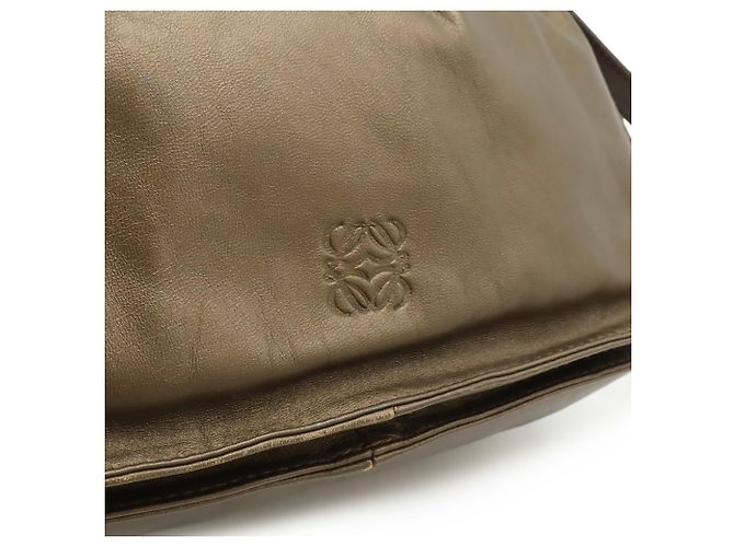 LOEWE Flamenco 22 Borsa a Spalla/Pochette Bronzo Marrone scuro - vista 8