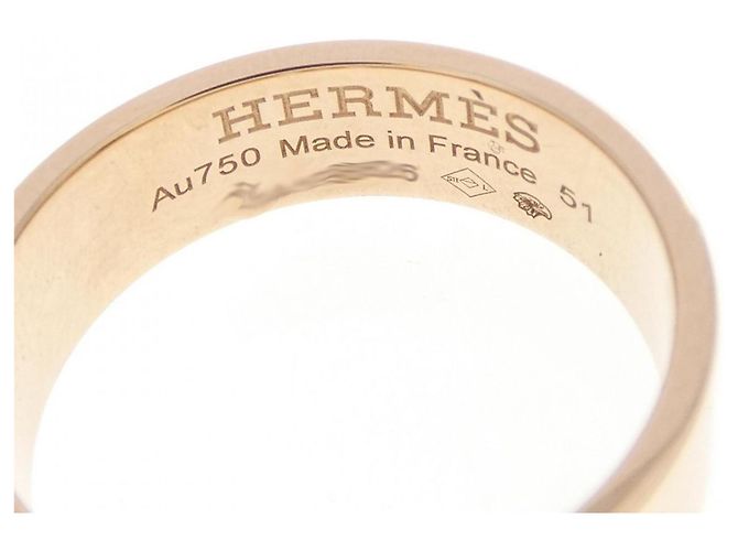 Ring Hermès Anel H d'Ancre Hermes Dourado - vista 4