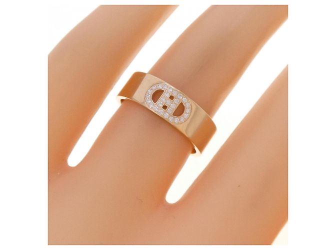 Ring Hermès Anel H d'Ancre Hermes Dourado - vista 5