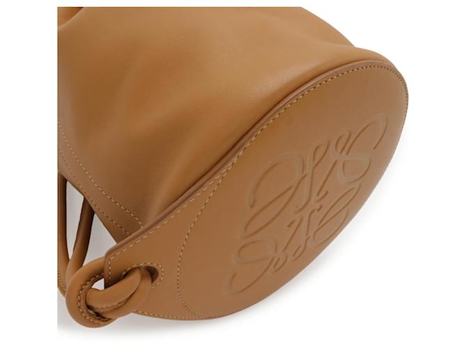 Borsa Loewe Sailor Small Drawstring Bucket Marrone - vista 4