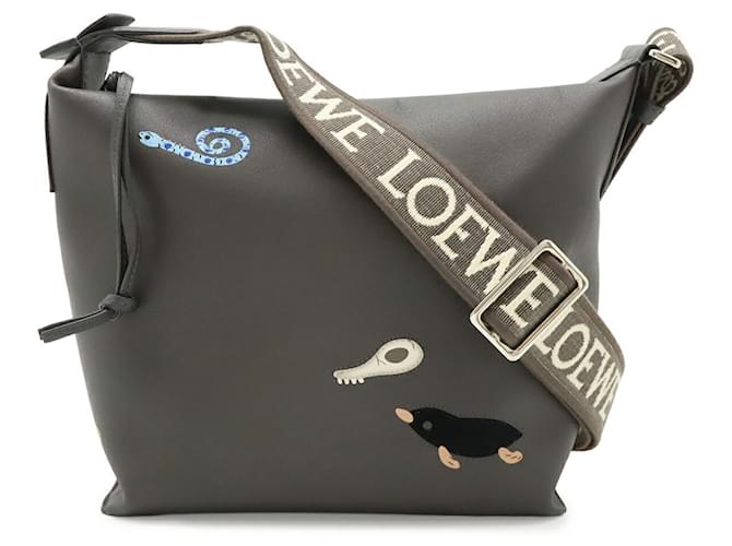 Borsa a tracolla Loewe Cuby Grigio antracite - vista 2