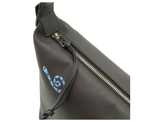 Borsa a tracolla Loewe Cuby Grigio antracite - vista 7