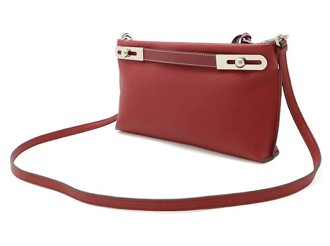 Clutch piccola Loewe Anagram Missy Rosso - vista 3