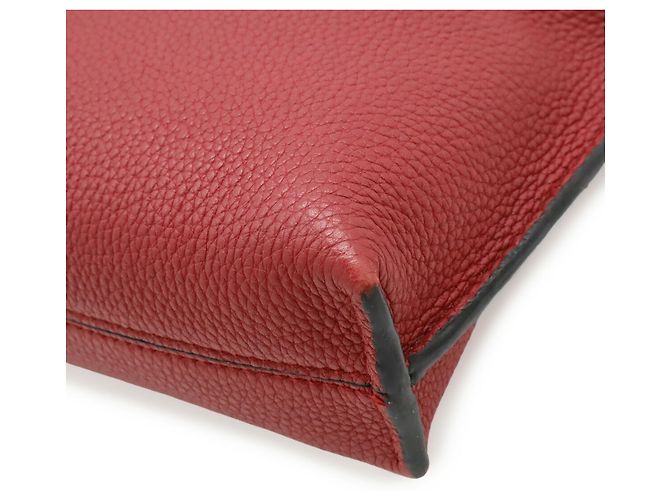 Clutch piccola Loewe Anagram Missy Rosso - vista 4