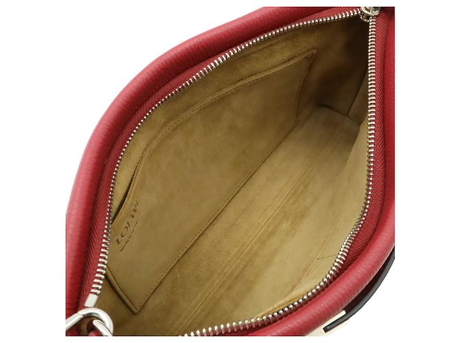 Clutch piccola Loewe Anagram Missy Rosso - vista 7