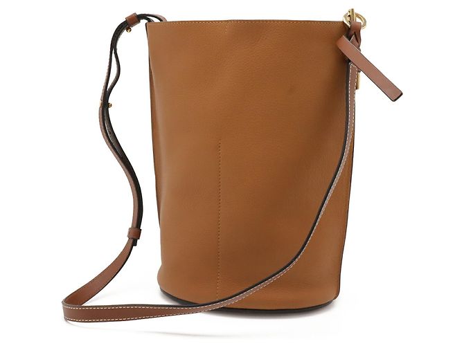 Borsa a tracolla a secchiello Loewe Anagram Gate Marrone Nero Cammello - vista 3