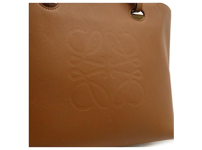 Bolso Tote Loewe Anagram Small Castaño - vista 9