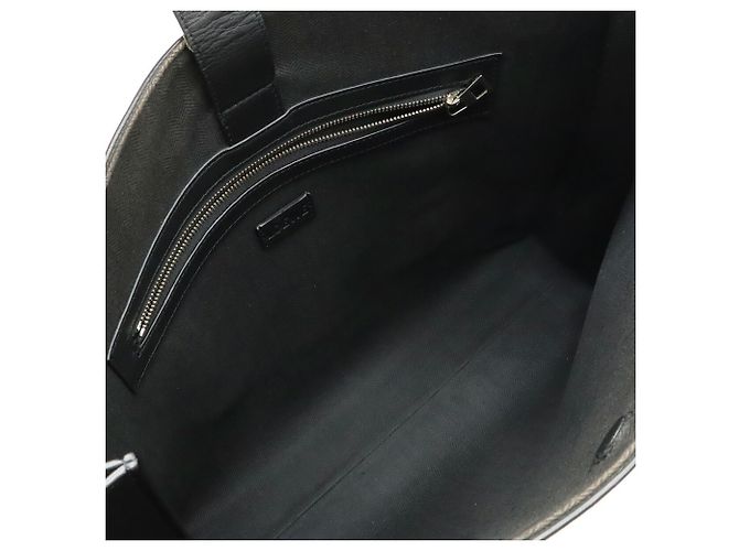 Bolso tote horizontal con hebilla Anagram Loewe Negro Blanco - vista 7