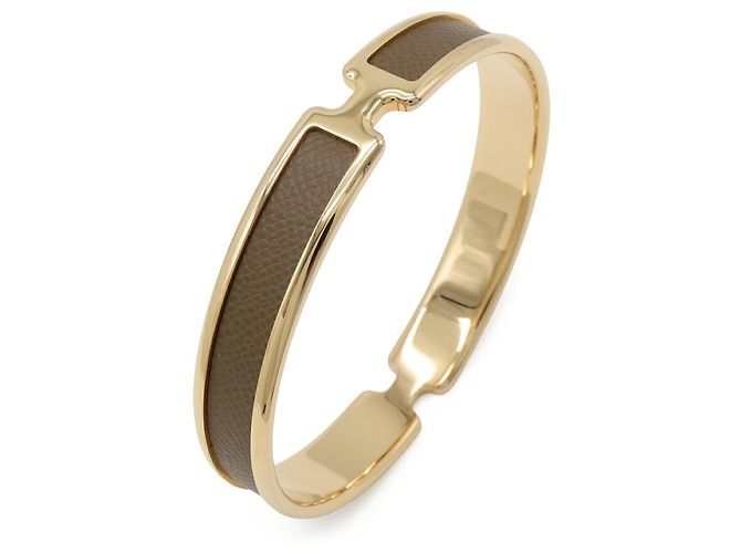 Hermès Pulsera Charm Olympe Hermes Dorado Gris - vista 2