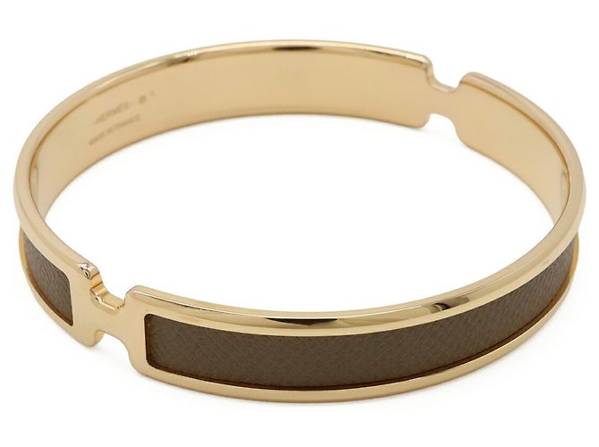 Hermès Pulsera Charm Olympe Hermes Dorado Gris - vista 3