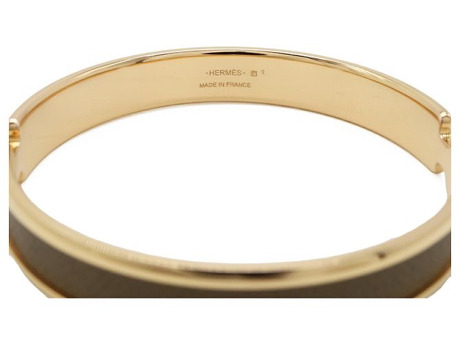 Hermès Pulsera Charm Olympe Hermes Dorado Gris - vista 5