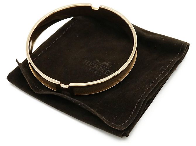 Hermès Pulsera Charm Olympe Hermes Dorado Gris - vista 7