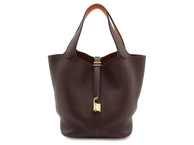Hermès Borsa HERMES Picotin Lock 22 MM Rosso Arancione - vista 2