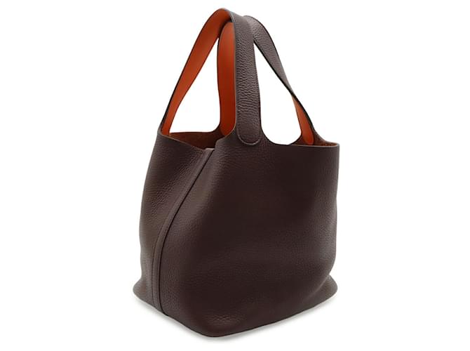 Hermès Borsa HERMES Picotin Lock 22 MM Rosso Arancione - vista 3